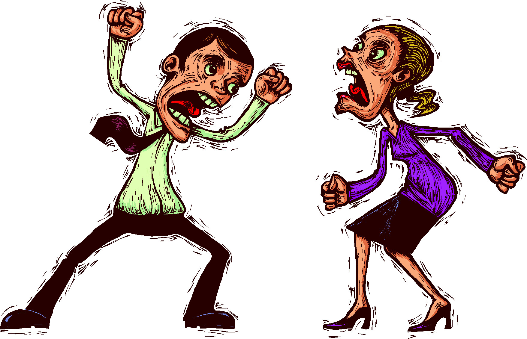 Супружеские конфликты иллюстрации